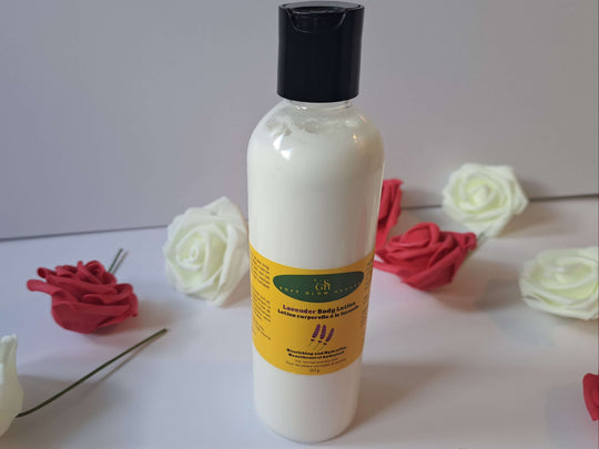 Natural Body Lotion Radiant Glow rose variant hydrating lotion bottle