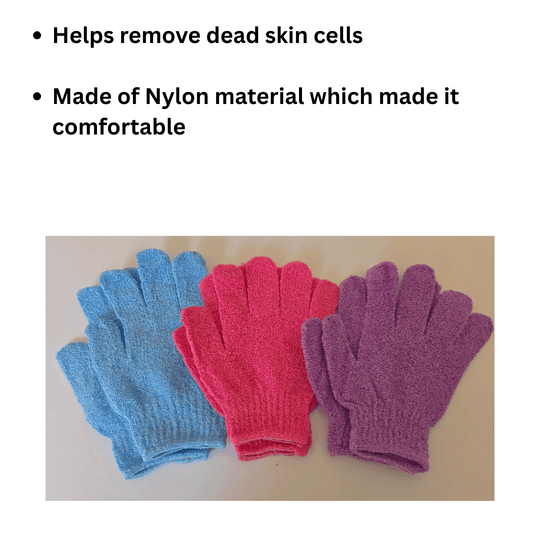 Body Exfoliating Gloves for gentle exfoliation