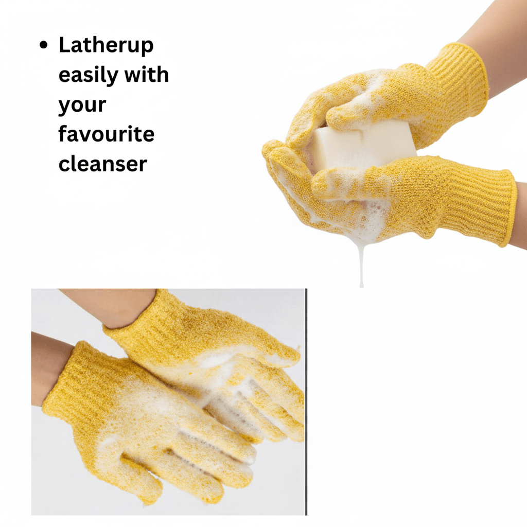 Soft Glow Heaven Body Exfoliating Gloves