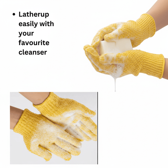Soft Glow Heaven Body Exfoliating Gloves