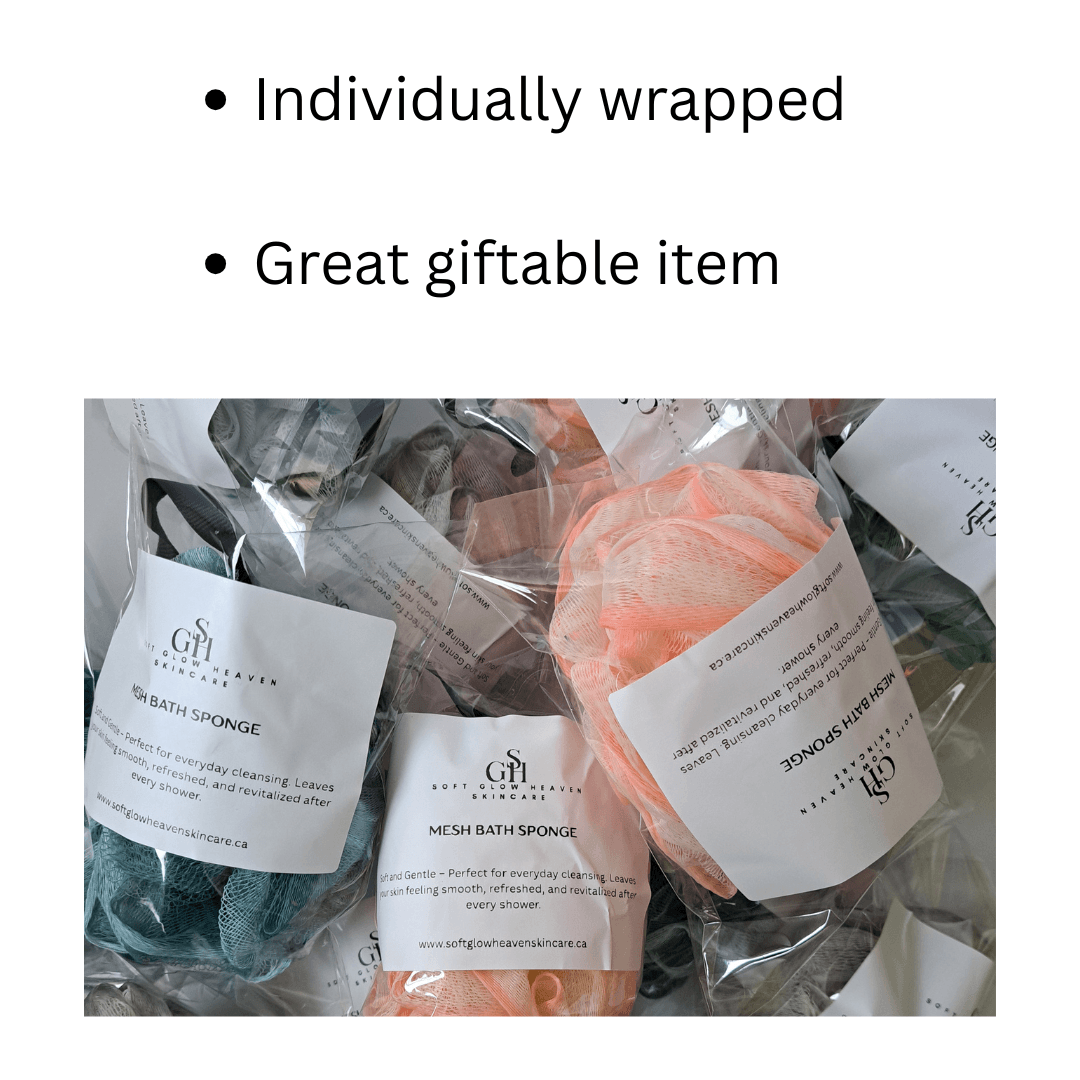 Mesh Bath Sponge in assorted colours