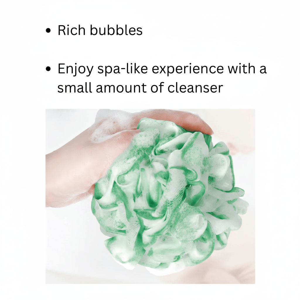 Soft Mesh Bath Sponge for smooth skin